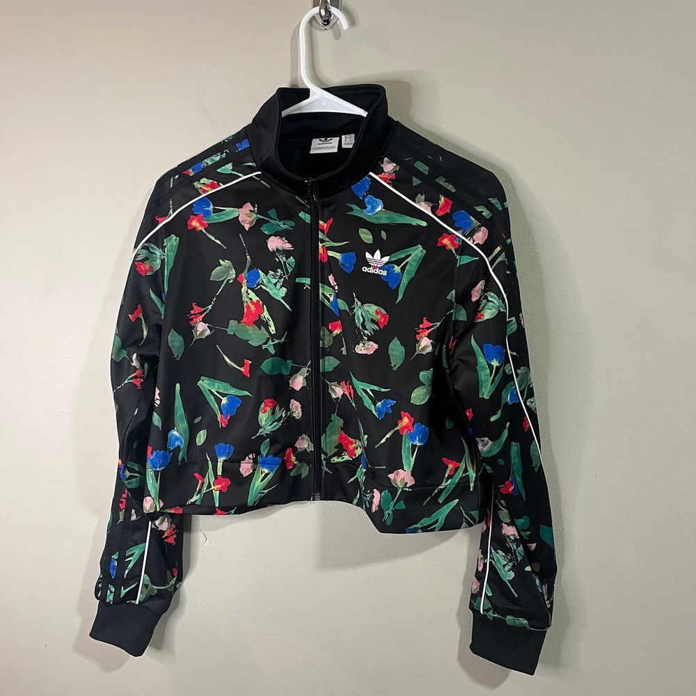 Adidas Black Floral Blazer